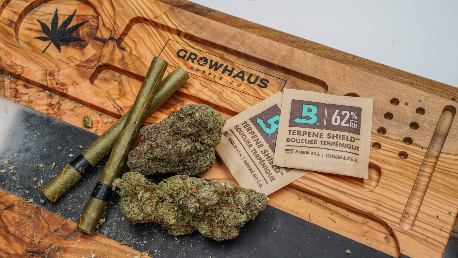 a group of marijuana on a table